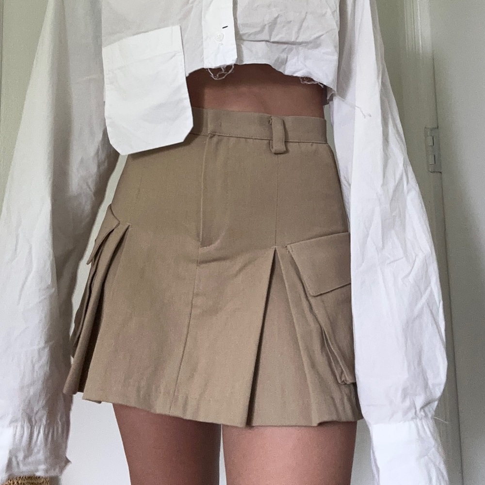 frankie shop pleated mini skirt